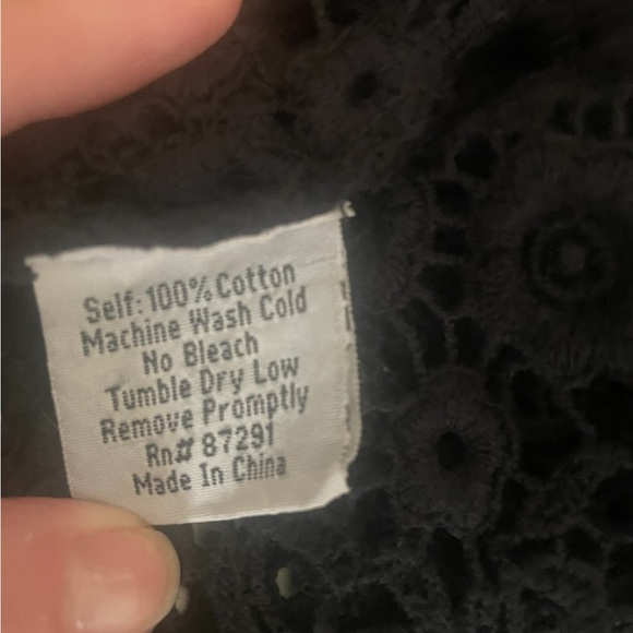 Johnny Was black boho lace cardigan jacket size large - Picture 10 of 12